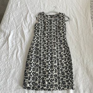 Karl Lagerfeld black and white floral dress - size 4